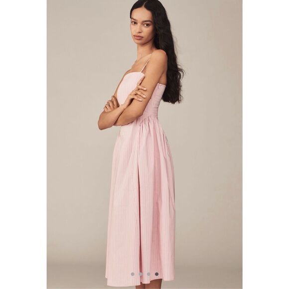 Maeve Sleeveless Fitted A-line Midi Dress-NWT - mordernwear.com Maeve Sleeveless Fitted A-line Midi Dress-NWT - mordernwear.com